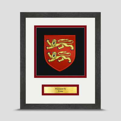 Normandy Company Framed Military Embroidery Presentation