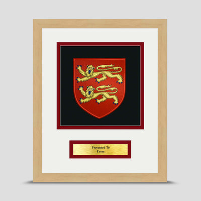 Normandy Company Framed Military Embroidery Presentation