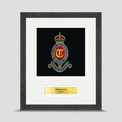 T Battery (Shah Sujah's Troop)  12 Regiment Royal Artillery Framed Military Embroidery Presentation