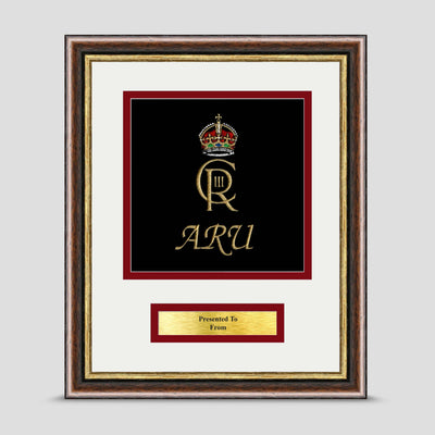 Army Rugby Union Framed Military Embroidery Presentation