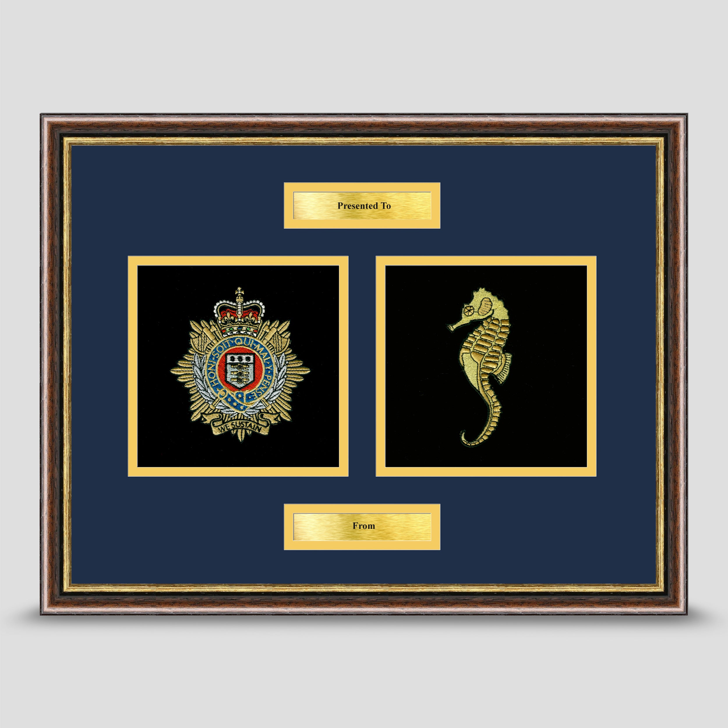 17 Port and Maritime Regiment & RLC Embroidery Framed – Mark Fell Photo ...