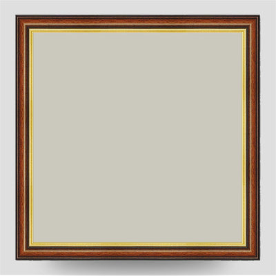30x30cm Brown & Gold Picture Frame with Four 6x4 Pictures