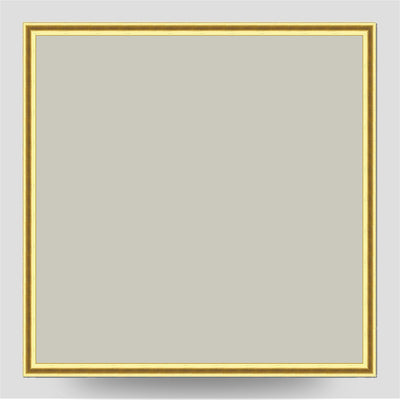 Thin Gold Cushion 30x30cm Picture Frame with Four 6x4 Pictures