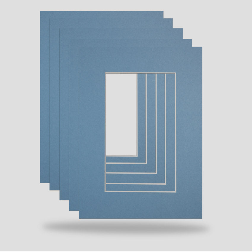 7x5 inch picture framing mounts available in a baby blue, pompadour colour to hold a 5x3 inch print, photograph or art.  Ideal for the professional framer, artist, hobbyist or anyone wishing to enhance their picture frames.