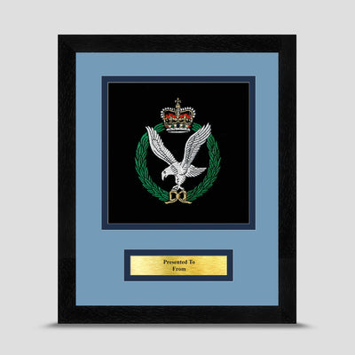 Army Air Corps Framed Military Embroidery Presentation