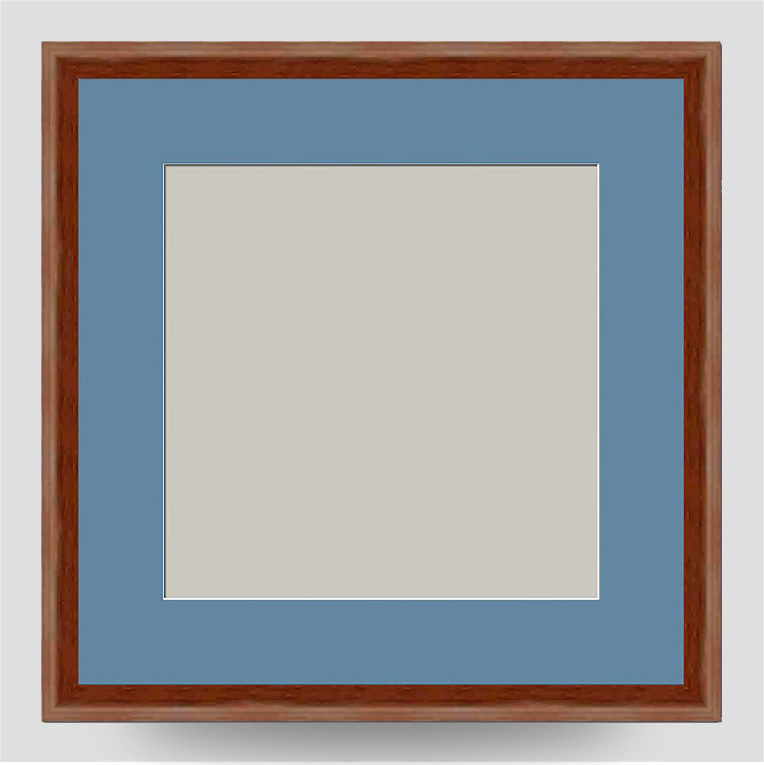 10x10 Thin Brown Cushion Frame with a 8x8 Mount