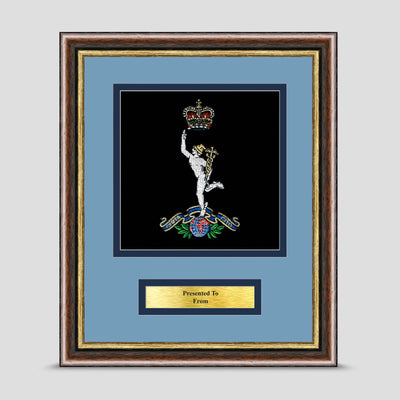 Royal Corps of Signal Regiment Framed Military Embroidery Presentation