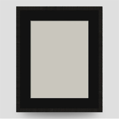 20x16 Classic Black Picture Frame with a 16x12 Mount