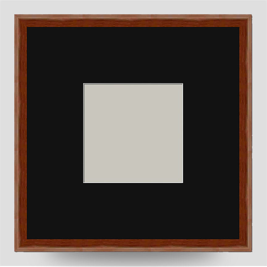 10x10 Thin Brown Cushion Frame with a 6x6 Mount