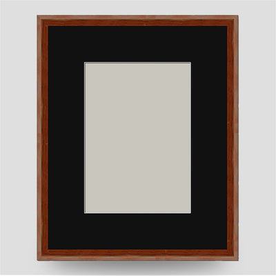 10x8 Thin Brown Cushion Frame with a 7x5 Mount