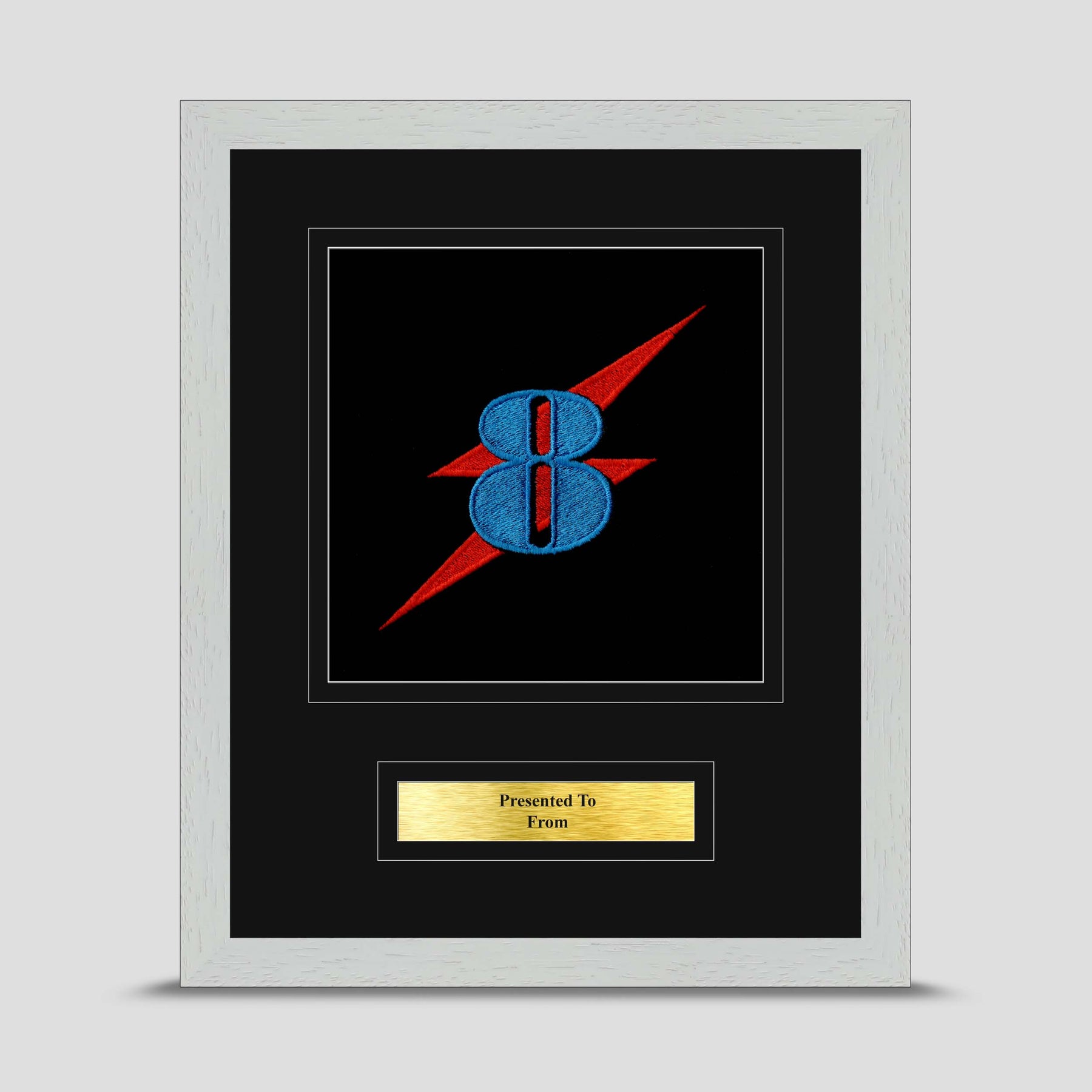 8 Fuel & General Transport Sqn 27 RLC Embroidery Framed Presentation ...