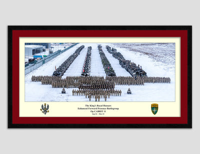 The King’s Royal Hussars Enhanced Forward Presence Battlegroup Op CABRIT 11 - Framed Option