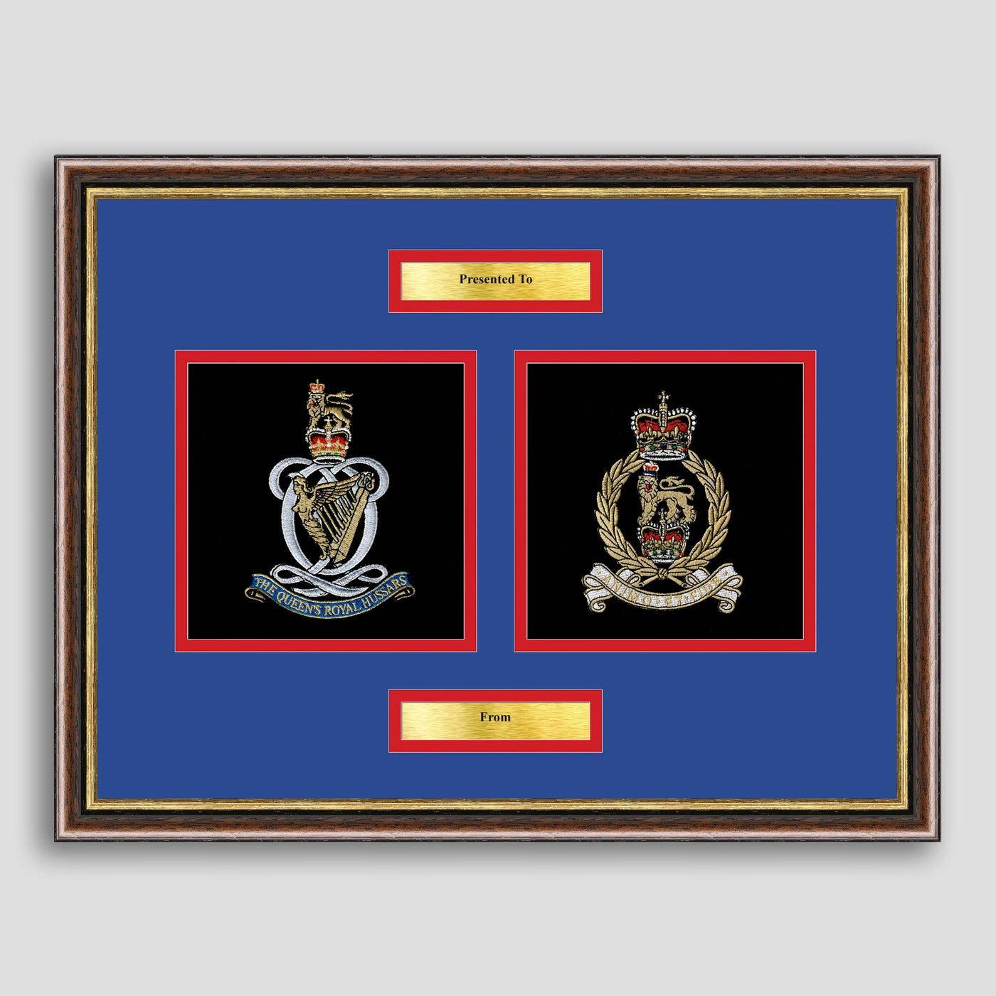 AGC Corps & QRH Framed Military Embroidery Presentation