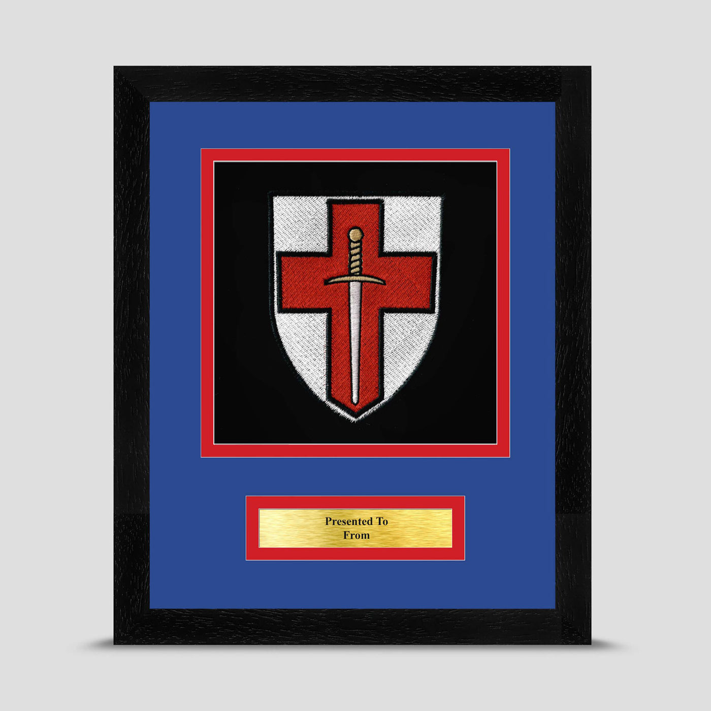 3 Armoured Company 6 Bn REME Framed Military Embroidery Presentation