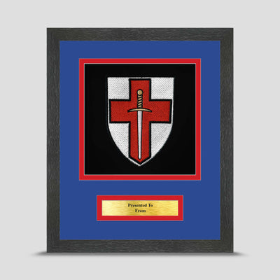 3 Armoured Company 6 Bn REME Framed Military Embroidery Presentation