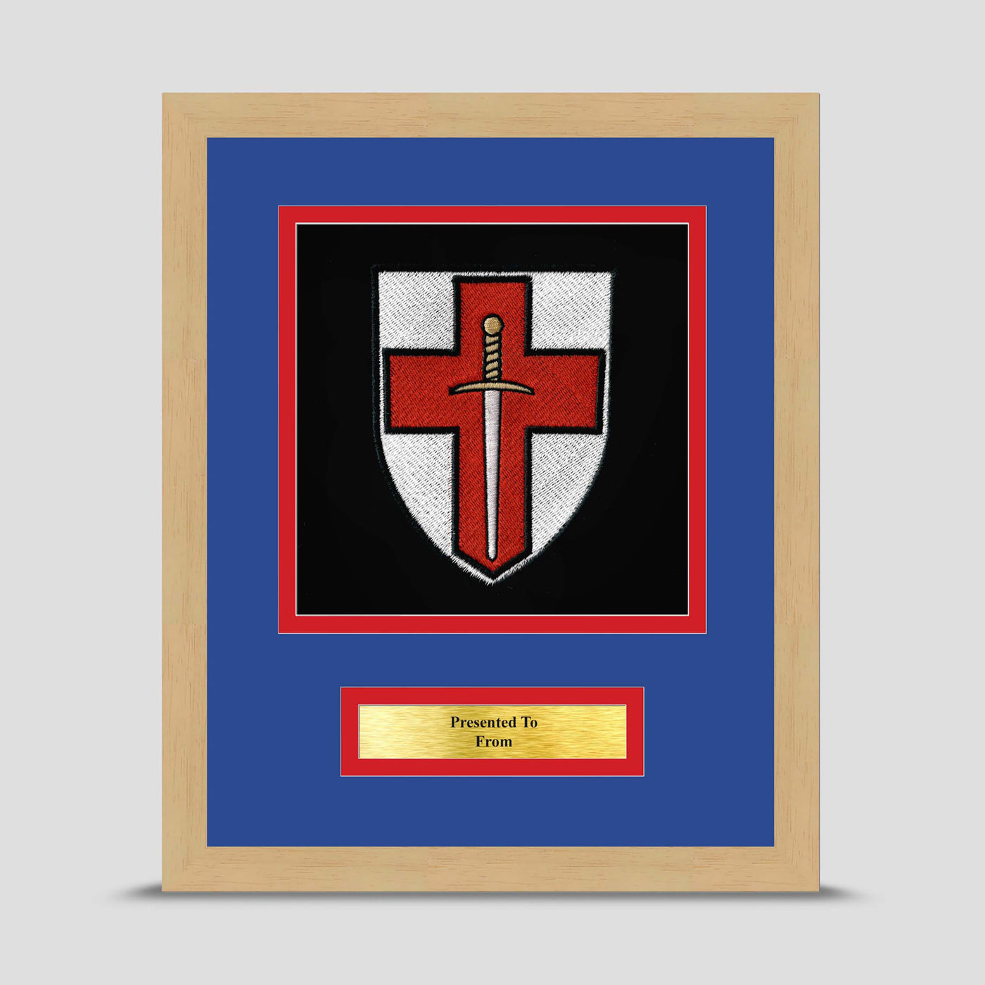 3 Armoured Company 6 Bn REME Framed Military Embroidery Presentation