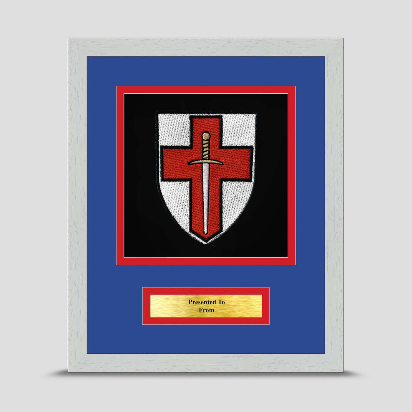 3 Armoured Company 6 Bn REME Framed Military Embroidery Presentation