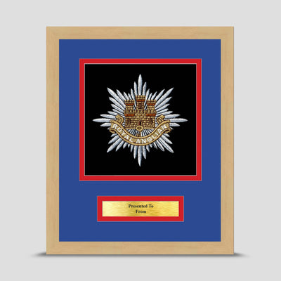 Royal Anglian Regiment Framed Military Embroidery Presentation