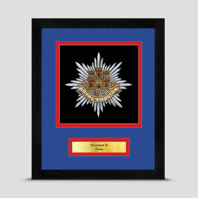 Royal Anglian Regiment Framed Military Embroidery Presentation