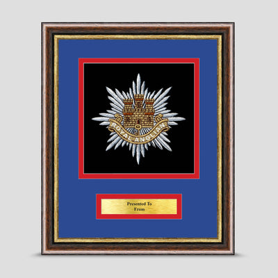 Royal Anglian Regiment Framed Military Embroidery Presentation