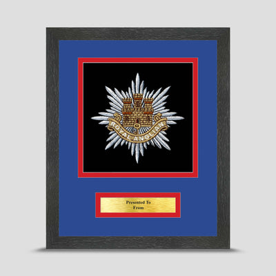 Royal Anglian Regiment Framed Military Embroidery Presentation