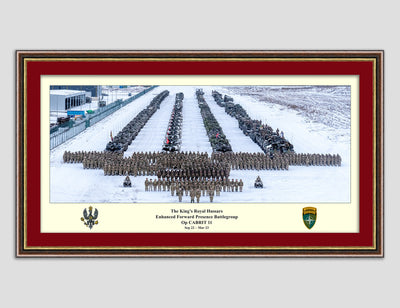 The King’s Royal Hussars Enhanced Forward Presence Battlegroup Op CABRIT 11 - Framed Option