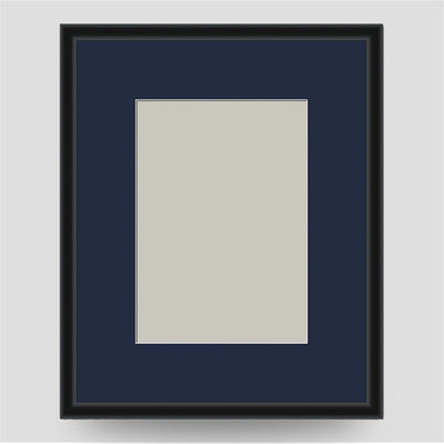 10x8 Thin Black Cushion Frame with a 7x5 Mount