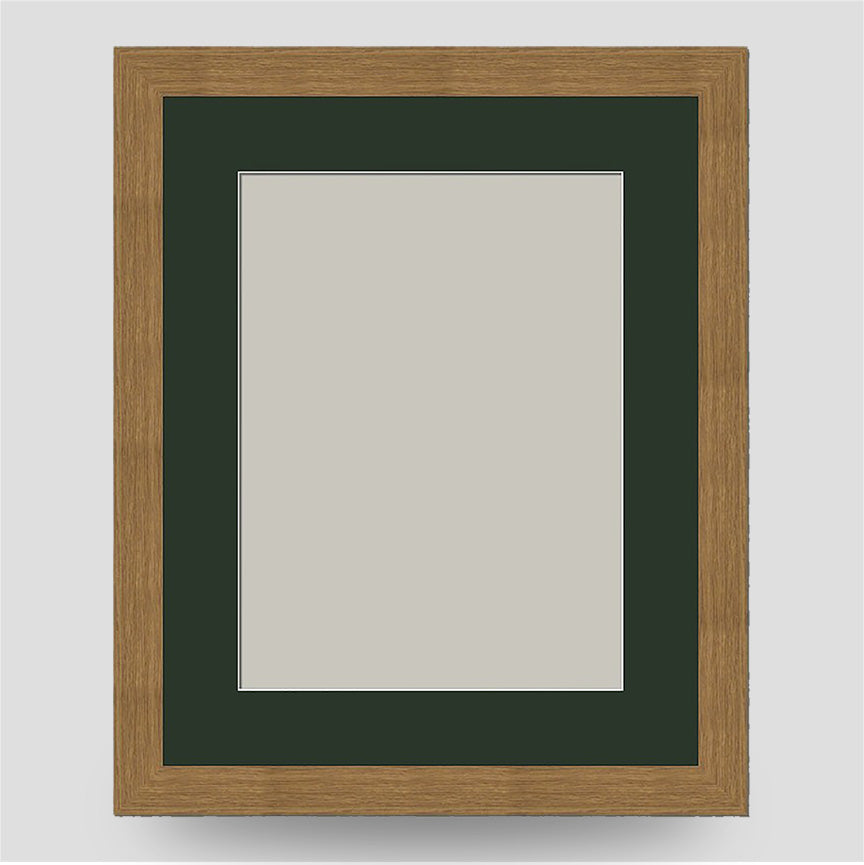 10x8 Classic Oak Style Frame with 8x6 Mount