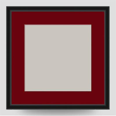 10x10 Thin Black Cushion Frame with a 8x8 Mount