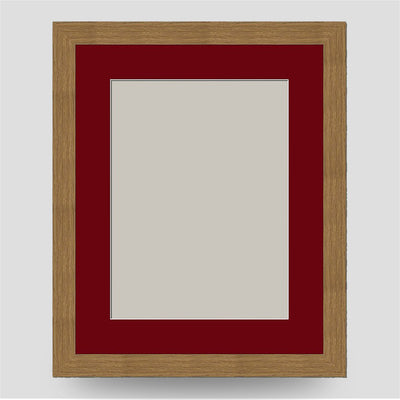 10x8 Classic Oak Style Frame with 8x6 Mount