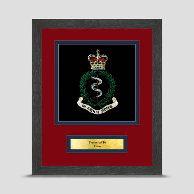 The Royal Army Medical Corps Framed Military Embroidery Presentation