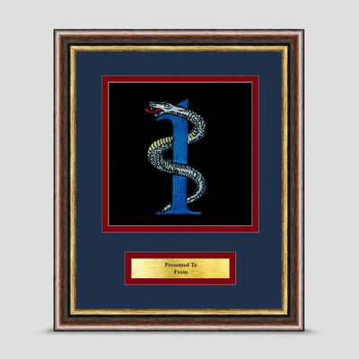 1 Medical Regiment Framed Military Embroidery Presentation