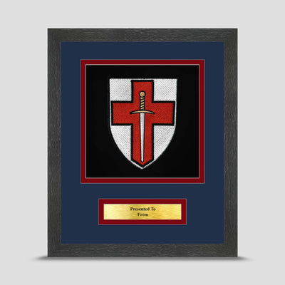 3 Armoured Company 6 Bn REME Framed Military Embroidery Presentation