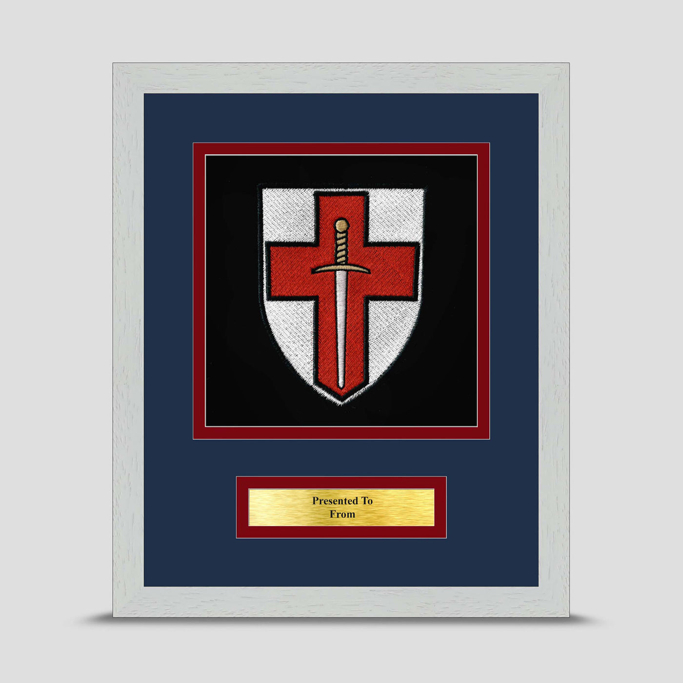 3 Armoured Company 6 Bn REME Framed Military Embroidery Presentation