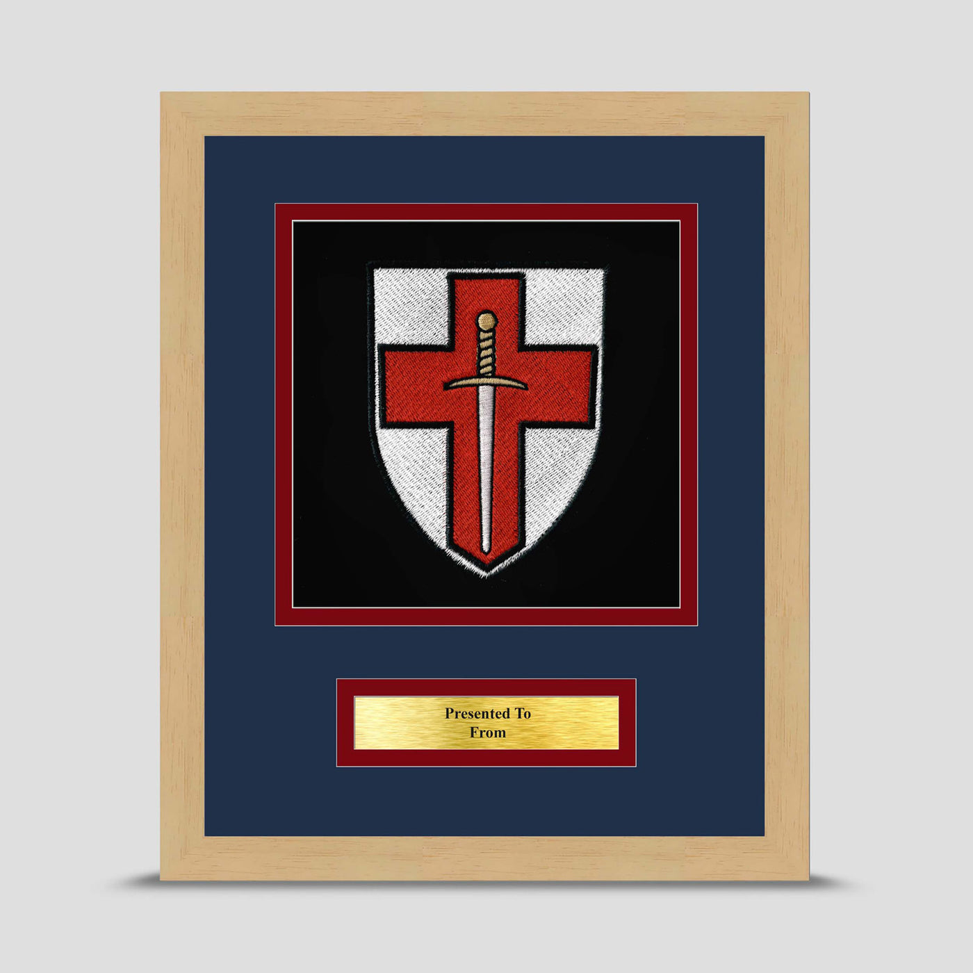 3 Armoured Company 6 Bn REME Framed Military Embroidery Presentation