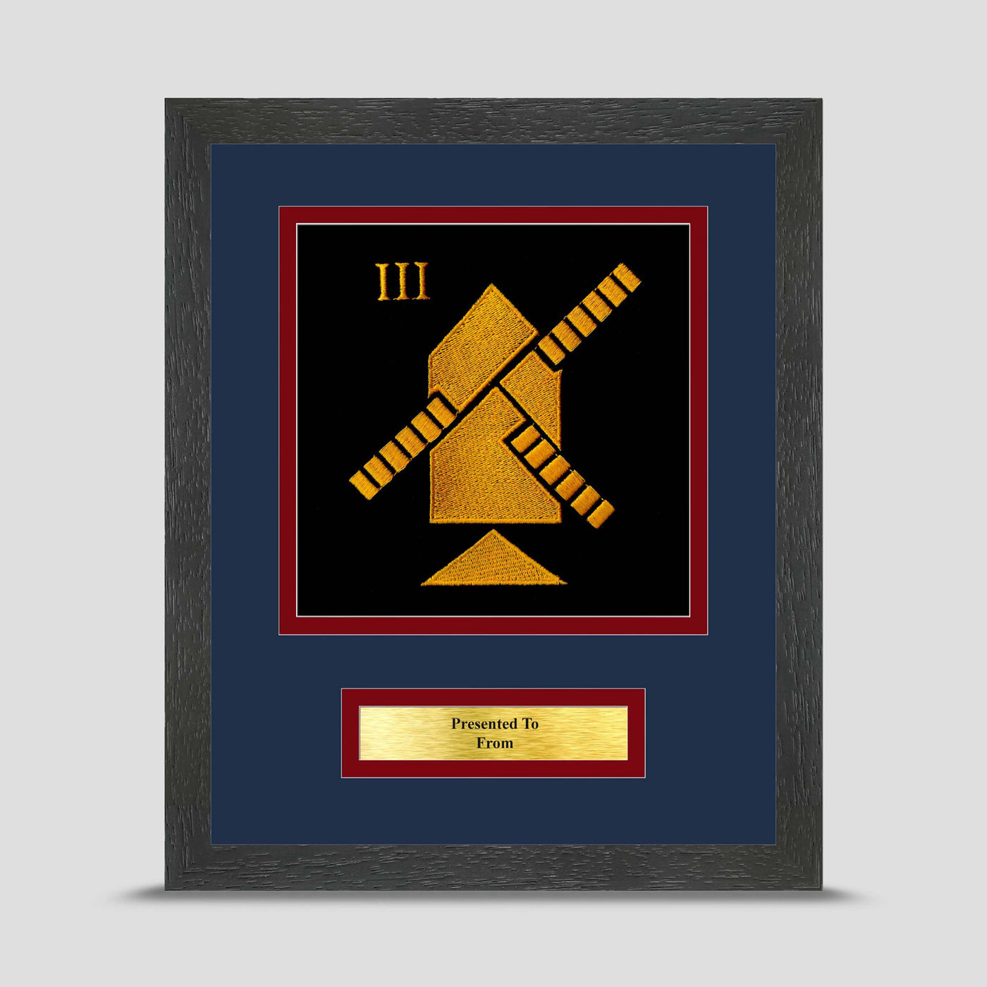 3 Armoured Engineer Squadron 22 RE Framed Military Embroidery Presentation