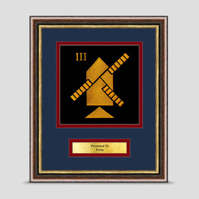 3 Armoured Engineer Squadron 22 RE Framed Military Embroidery Presentation