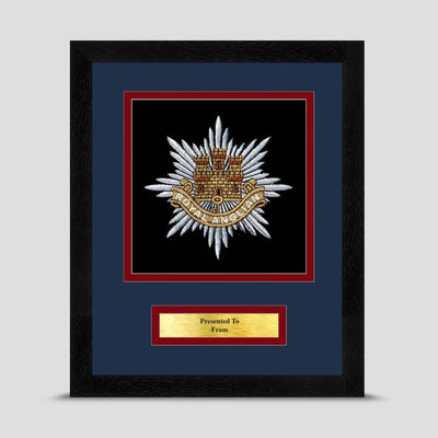 Royal Anglian Regiment Framed Military Embroidery Presentation