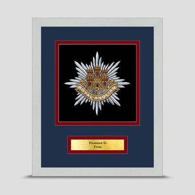 Royal Anglian Regiment Framed Military Embroidery Presentation