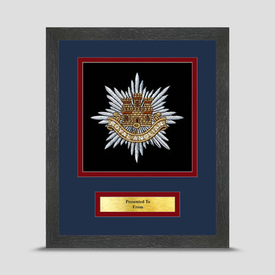 Royal Anglian Regiment Framed Military Embroidery Presentation