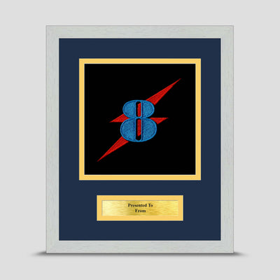 8 Fuel & General Transport Sqn 27 RLC Embroidery Framed Presentation ...