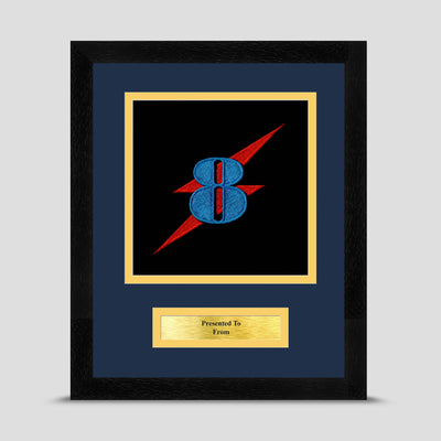 8 Fuel & General Transport Squadron 27 RLC Framed Military Embroidery Presentation