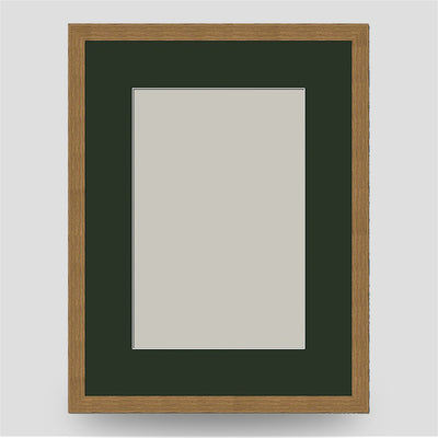 16x12 Classic Oak Style Frame with 12x8 Mount