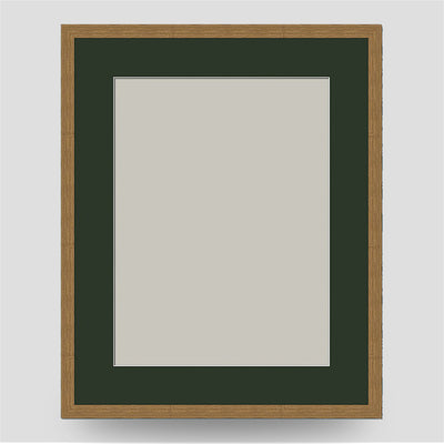 20x16 Classic Oak Style Frame with 16x12 Mount