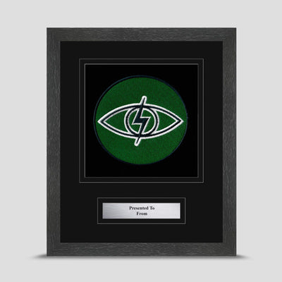 Royal Tank Regiment Framed Military Embroidery Presentation - Cyclops