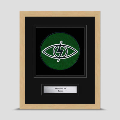 Royal Tank Regiment Framed Military Embroidery Presentation - Cyclops