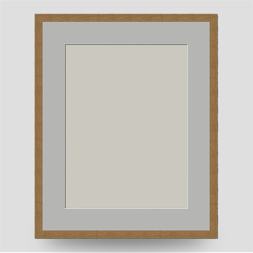20x16 Classic Oak Style Frame with 16x12 Mount