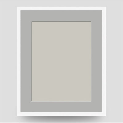 20x16 Classic White Picture Frame with 16x12 Mount