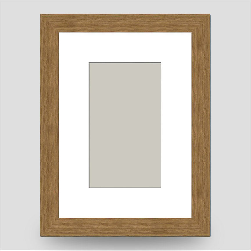7x5 Classic Oak Style Frame with 5x3 Mount