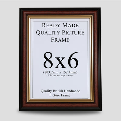 8x6 Brown & Gold Picture Frame